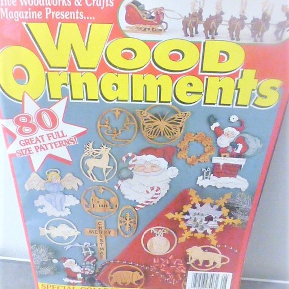 BK26 Lot of 3 WOODWORKING Magazines Christmas Wood Ornaments Scroll Saw Work - Picture 9 of 16